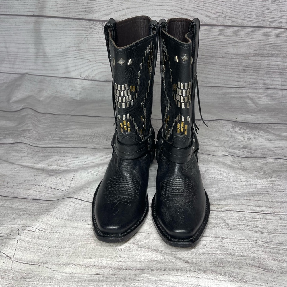 Golden Goose Deluxe Women’s 6 (36) Iron Eagle The Original Golden Moto Boots - Picture 3 of 12